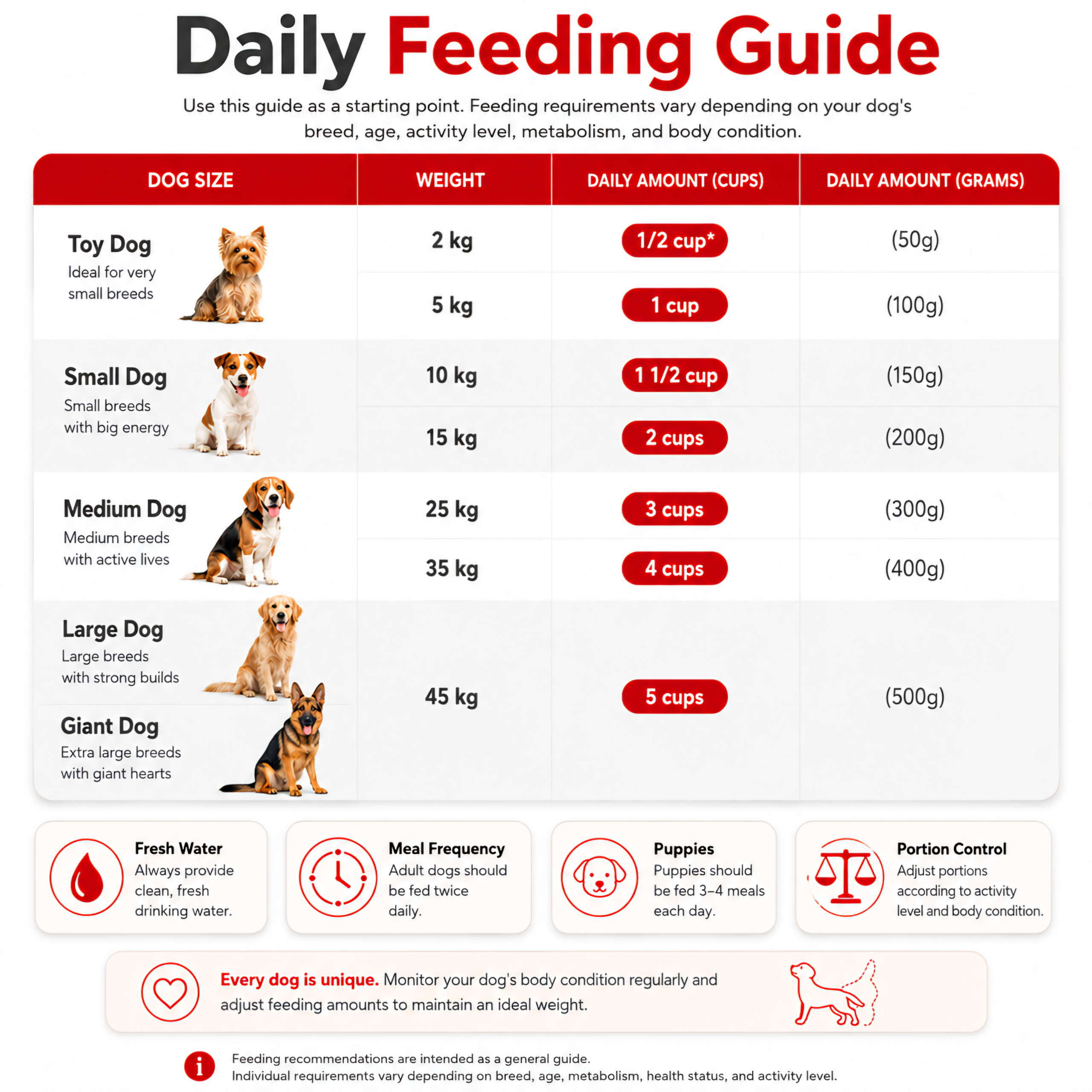 Feeding Guideline Amount